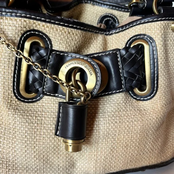 Stylish Tan and Black Women's Handbag - Picture 7 of 12